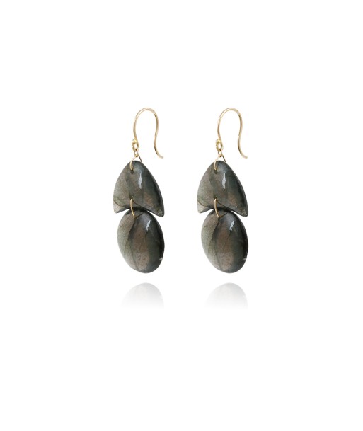 BOUCLES D'OREILLES PETIT ARBRE EN LABRADORITE Comparez plus de prix