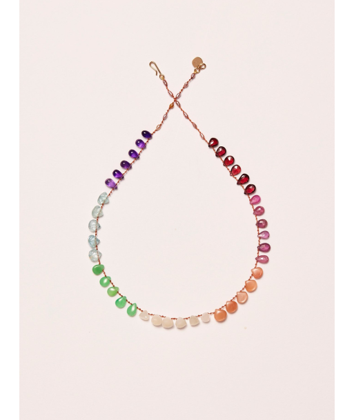 COLLIER RAINBOW AMAZONITE GRENAT SAPHIRS JUSQU'A -70%! 