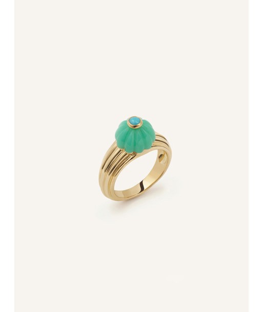 BAGUE GELATO CHRYSOPRASE ET TURQUOISE meilleur choix