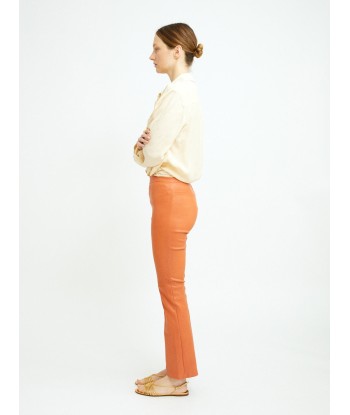 PANTALON JP TWENTY CUIR PLONGE ABRICOT JUSQU'A -70%! 