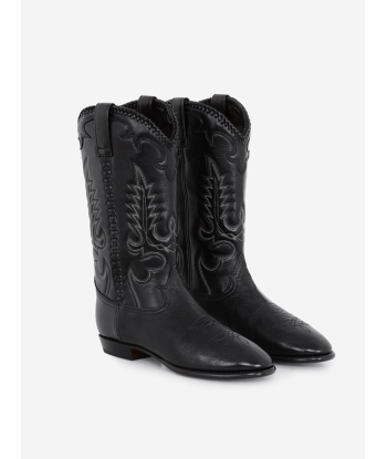 BOTTES MIDNIGHT WESTERN BLACK pas chere