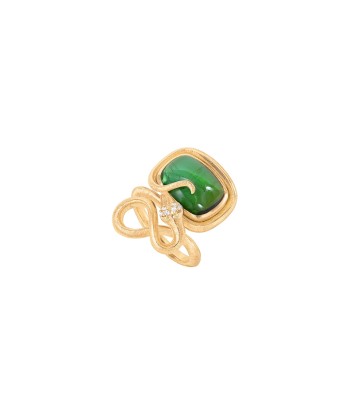 BAGUE SERPENT 18K TOURMALINE JUSQU'A -70%! 