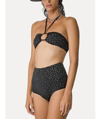 HAUT DE BIKINI CHIC JERSEY & CRYSTALS brillant des détails fins