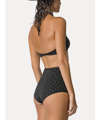 HAUT DE BIKINI CHIC JERSEY & CRYSTALS brillant des détails fins