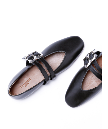 CLAUDIA SLIPPER CUIR NOIR le concept de la Pate a emporter 