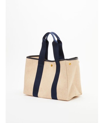 SAC TRAVERSÉE M LINEN NAVY le concept de la Pate a emporter 