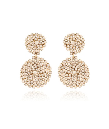 BOUCLES D'OREILLES ONDE LUCKY STRASS de France