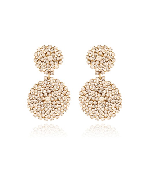 BOUCLES D'OREILLES ONDE LUCKY STRASS de France