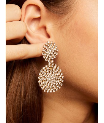 BOUCLES D'OREILLES ONDE LUCKY STRASS de France