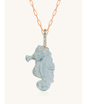 PENDENTIF HIPPOCAMPE AIGUE-MARINE Dans la société mordern