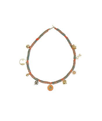 COLLIER GRIGRI PLANETE ORANGE 2023