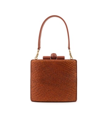 SAC LISBON ABACA RUST BROWN de la marque