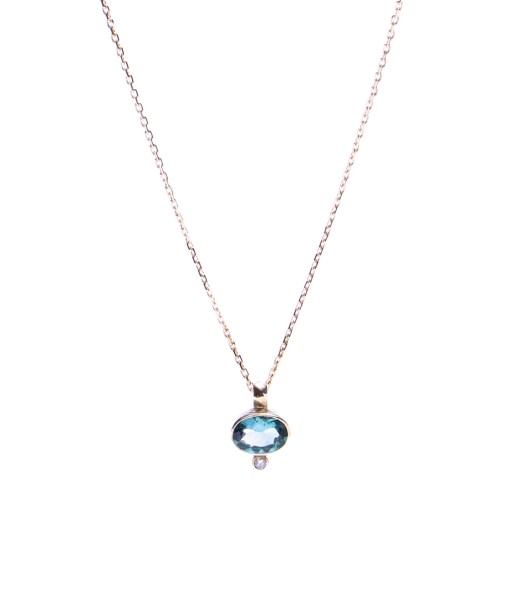 COLLIER PENDENTIF TOURMALINE 18K en ligne