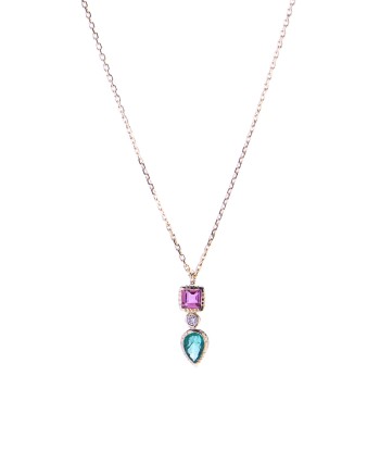 COLLIER PENDENTIF TOTEM TOURMALINE & EMERAUDE meilleur choix