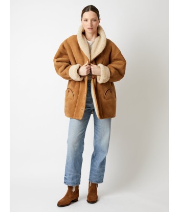 MANTEAU TATOOSH SHEARLING CAMEL de la marque