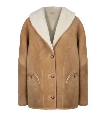 MANTEAU TATOOSH SHEARLING CAMEL de la marque