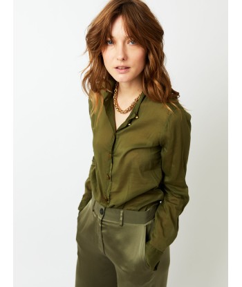 CHEMISE VOILE OLIVE le des métaux précieux