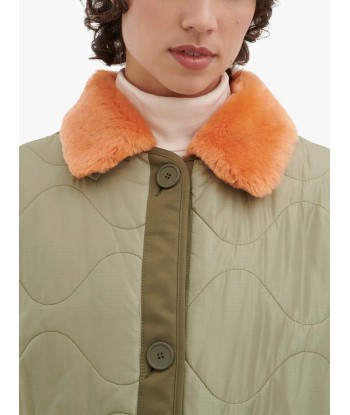 COL SHEARLING ORANGE la colonne vertébrale