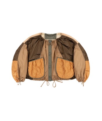 BOMBER PATCHWORK PARACHUTE MOCHA BROWN le concept de la Pate a emporter 