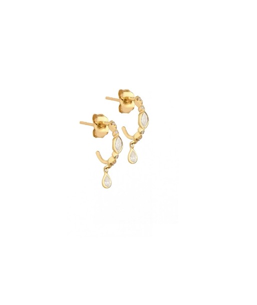 BOUCLE D'OREILLE HOOP STUDS DIAMANTS pour bénéficier 