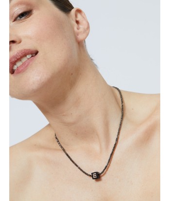 COLLIER CUBIX LOVE ONYX ET PERLES DE DIAMANT NOIR 50-70% off 