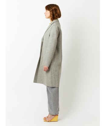 MANTEAU OVERCOAT PRESSED WOOL STONE MELANGE à prix réduit toute l'année