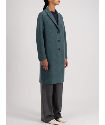 MANTEAU OVERCOAT BOILED WOOL PINE MELANGE vente chaude votre 