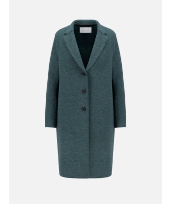 MANTEAU OVERCOAT BOILED WOOL PINE MELANGE vente chaude votre 