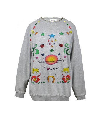 SWEATSHIRT BLESSED GRIS pas cher chine