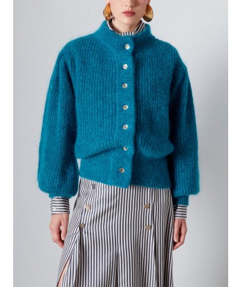 CARDIGAN LEANDRA TEAL MELANGE Par le système avancé 