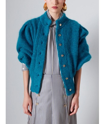 CARDIGAN LEANDRA TEAL MELANGE Par le système avancé 