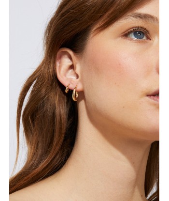 BOUCLE D'OREILLE OVALE OUVERTE TAILLE PETITE pas cher 