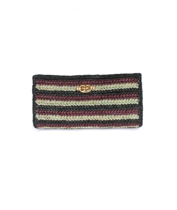 POCHETTE UPTOWN RAPHIA INDIGO hantent personnes