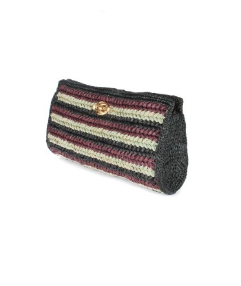 POCHETTE UPTOWN RAPHIA INDIGO hantent personnes