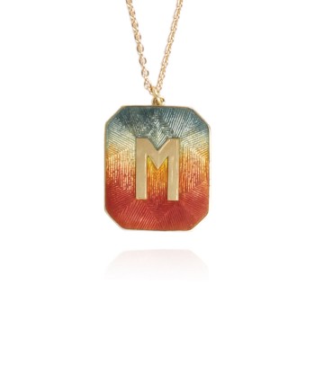 COLLIER ALPHABET ÉMAIL SUNSET M l'achat 