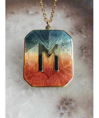 COLLIER ALPHABET ÉMAIL SUNSET M l'achat 