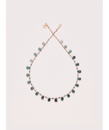 COLLIER OSPREY DROPS & BEADS GRANDIDIERITE destockage