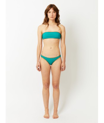 MAILLOT DE BAIN HAMPTON BANDEAU RÉVERSIBLE TURQUOISE & JAUNE Venez acheter