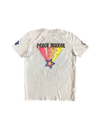 TEE SHIRT PEACE MAKER BLANC Economisez 