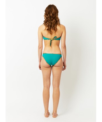 MAILLOT DE BAIN HAMPTON BANDEAU RÉVERSIBLE TURQUOISE & JAUNE Venez acheter