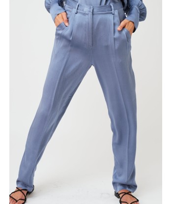 PANTALON EN SATIN DE SOIE DIAMANTÉ Fin de série