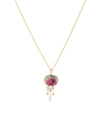 COLLIER JELLYFISH TOURMALINE ET DIAMANTS Par le système avancé 