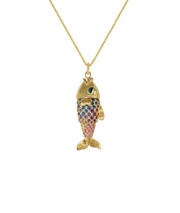 COLLIER POISSON SAPHIRS ET AMÉTHYSTES Economisez 